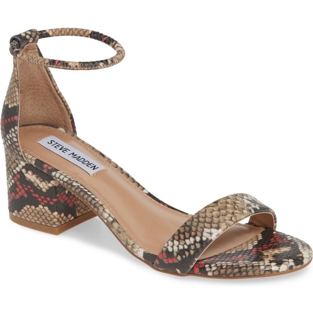 NWOT Steve Madden snakeskin block heels